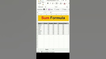 Sum formula in Excel|New formula of Excel that you must know #shorts #formula #excelformula #excel