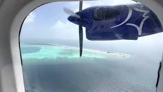 Soneva Jani Maldives | Manta seaplane ✈️ | scenic flight | landing in Soneva Jani.
