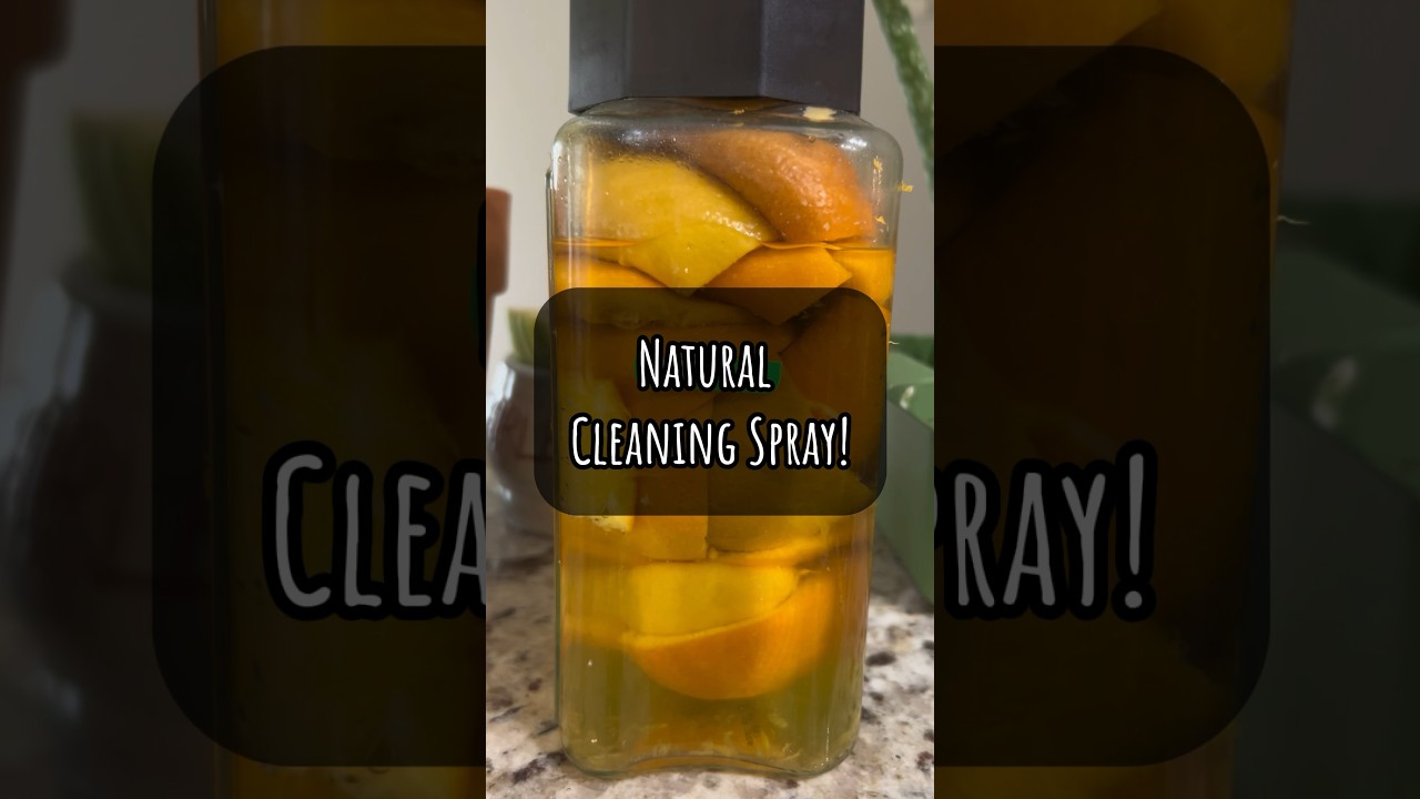 DIY Natural Cleaning Spray! 🍋🍊