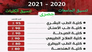 تنسيق الثانوية العامة المرحله الاولى ادبى 2020