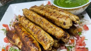 CHICKEN SEEKH KABAB | juicy & soft chicken seekh kabab recipe| recipe by Zaika Aslam