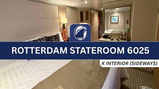 Holland America Rotterdam Interior Stateroom 6025 Full Tour | #hollandamerica #hollandamericaline