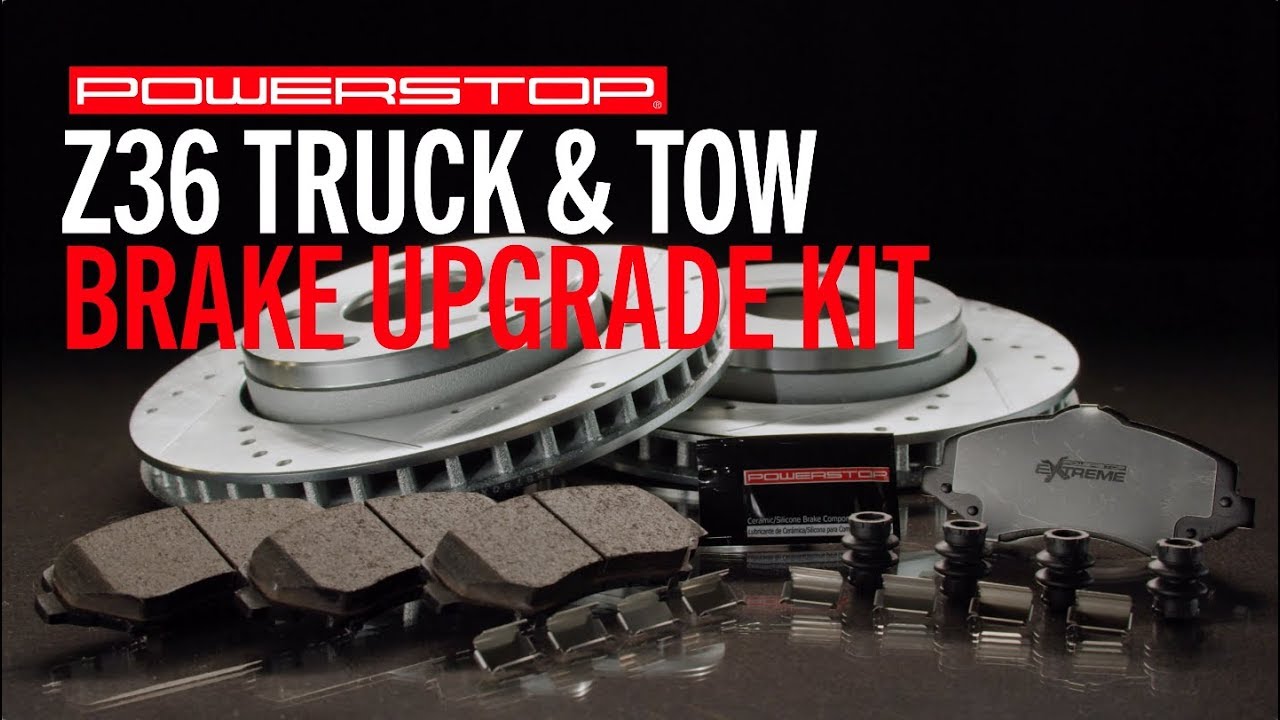 Z36 Truck & Tow Upgrade Brake Kit PowerStop YouTube