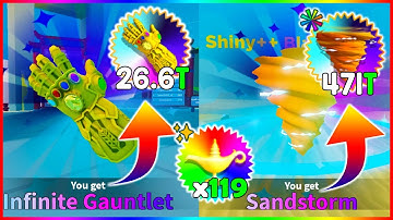 Making Shiny++ Exotic Sandstorm & 118 Shiny Genius Lamp | Got Infinity Gauntlet Exotic | FREE PS WFS