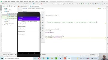 Pemrograman Android - Array, List View dan Spinner