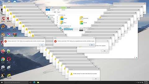 Windows 10 (Build 10102) Crazy Error