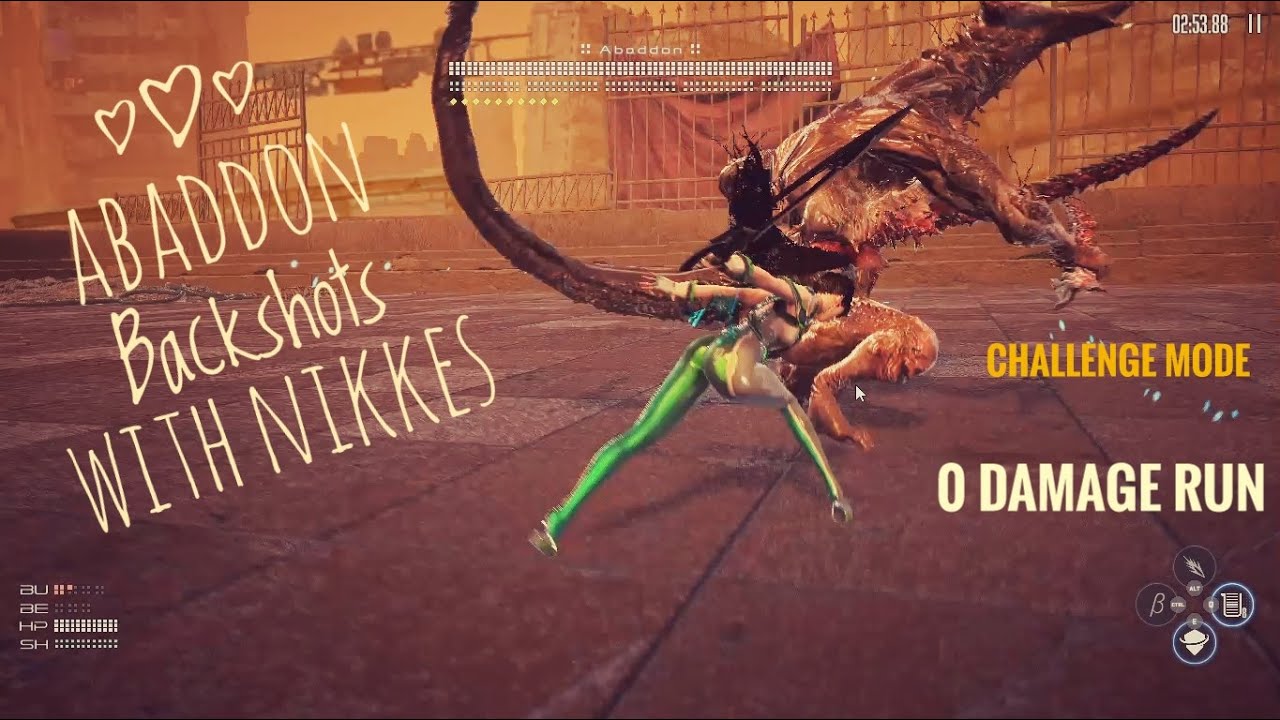 Nikke x Stellar Blade: Abaddon Naytiba Raid Challenge Mode -No Gear, 0 ...