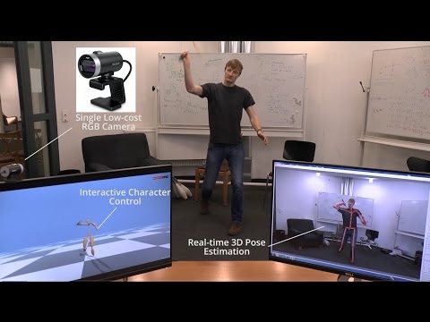 VNect: Real-time 3D Human Pose Estimation with a Single RGB Camera - SIGGRAPH2017