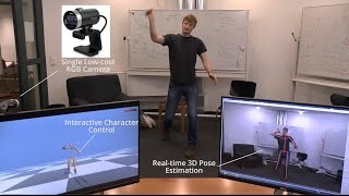 Vnect Real Time 3d Human Pose Estimation With A Single Rgb Camera Siggraph2017 Youtube