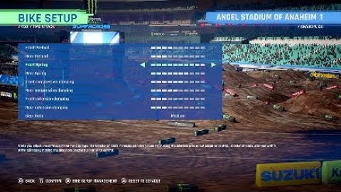Supercross 4 bike settings, every screw up is a setting reversion but every best time it‘s kept