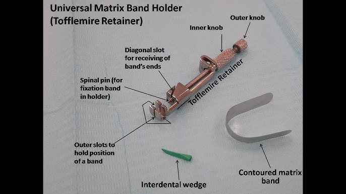 Placement Of Universal Matrix Band Holder Tofflemire Retainer Youtube Placement Of Universal Matrix Band Holder Tofflemire Retainer Youtube