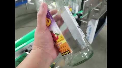 Autoamtic tally glass bottle wet glue rolling labeling machine paper label applicator