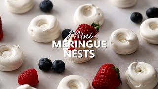 Mini Meringue Nests with Berries and Cream by It's Not Complicated Recipes 917 views 1 year ago 1 minute, 18 seconds