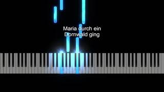 Maria durch ein Dornwald ging - Piano
