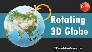 Rotating 3D World Map Animation using PowerPoint Office 365 screenshot 2