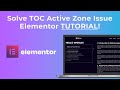Fix Active Zone for Table of Contents in Elementor - TUTORIAL