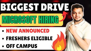 Mircrosoft , IBM , Monks Biggest Hirings | Off Campus Drive | 2025, 2024 Batch Hiring | Freshers
