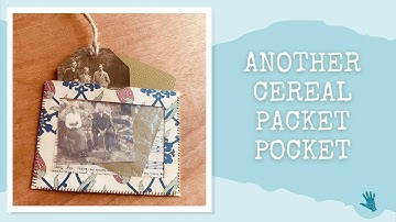 ANOTHER CEREAL PACKET POCKET - Junk Journal Tutorials