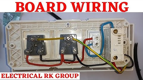 2 Socket 1 MCB 1 switch wiring