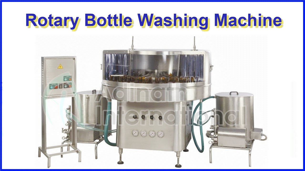 Rotary Bottle Washing Machine - Rotary Bottle Washer For Glass and