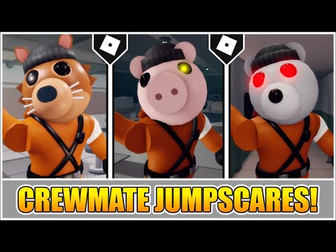 Piggy Book 2 Chapter 8 All Infected Crewmate Jumpscares Themes 3 Crewmates Roblox Youtube - roblox piggy book 2 chapter 8