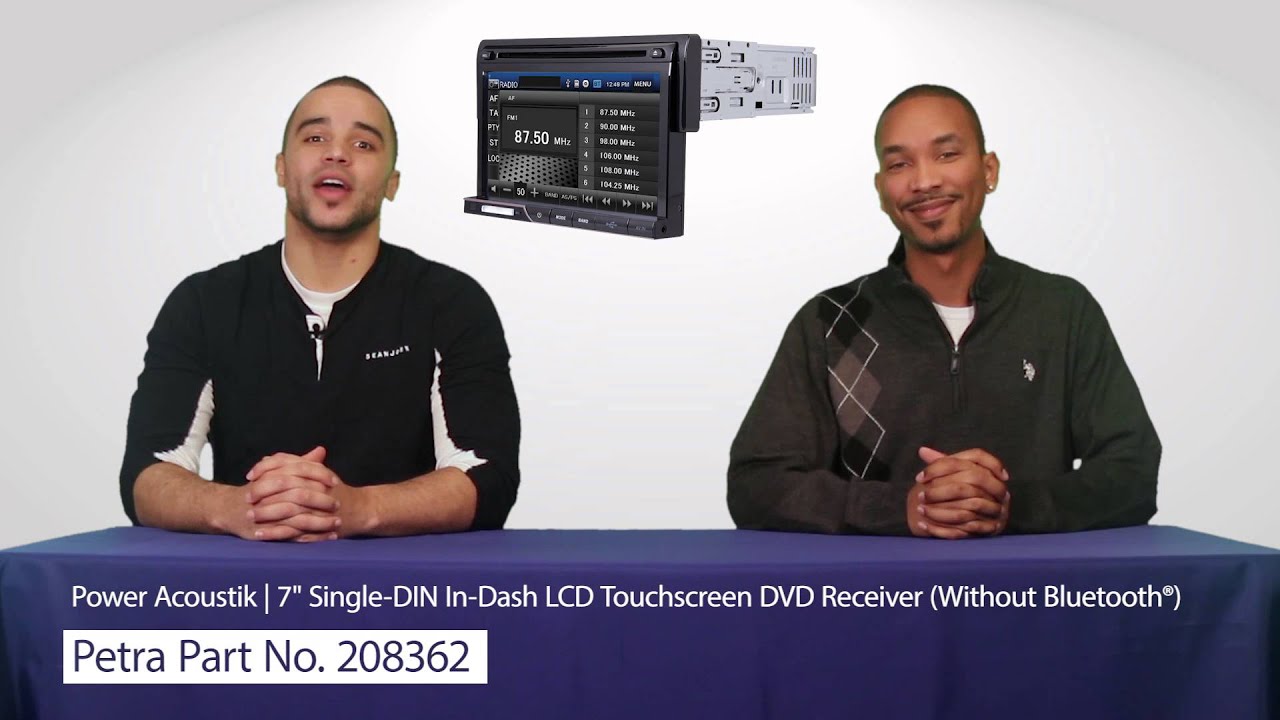 Power Acoustik Pd 710 7 Single Din In Dash Lcd Touchscreen Dvd Receiver Without Bluetooth