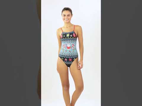 Sporti Granny Sweater Holiday Groovy Micro Back One Piece Swimsuit | SwimOutlet.com
