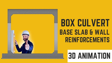 Box Culvert : Base Slab & Wall Reinforcements | 3D Animation