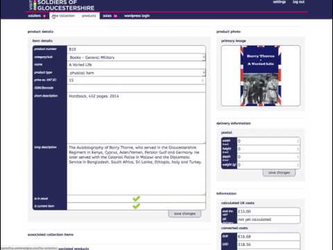 Soldiers Of Gloucestershire management portal