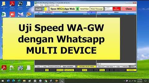 Uji Speed WA-GW dengan Whatsapp Multi Device
