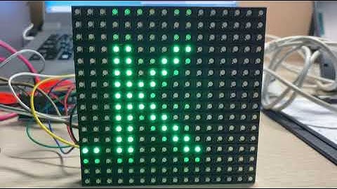 16x16 도트매트릭스 RGY LED모듈 Right Shift Motion with Arduino Uno R3