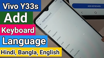 Vivo y33s Add keyboard language // How to add keyboard Language vivo y33s