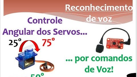 Projeto 67 - Controle Angular dos servos por voz - Módulo de Reconhecimento de Voz V3