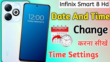 Infinix smart 8 Time And Date Setting | How To Set Time And Date In Infinix smart 8
