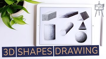 How to Draw 3D Shapes - Complete #drawingtutorial