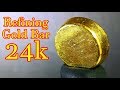 How to refining gold scrap into pure gold bar 24k | Make aqua regia process at home
