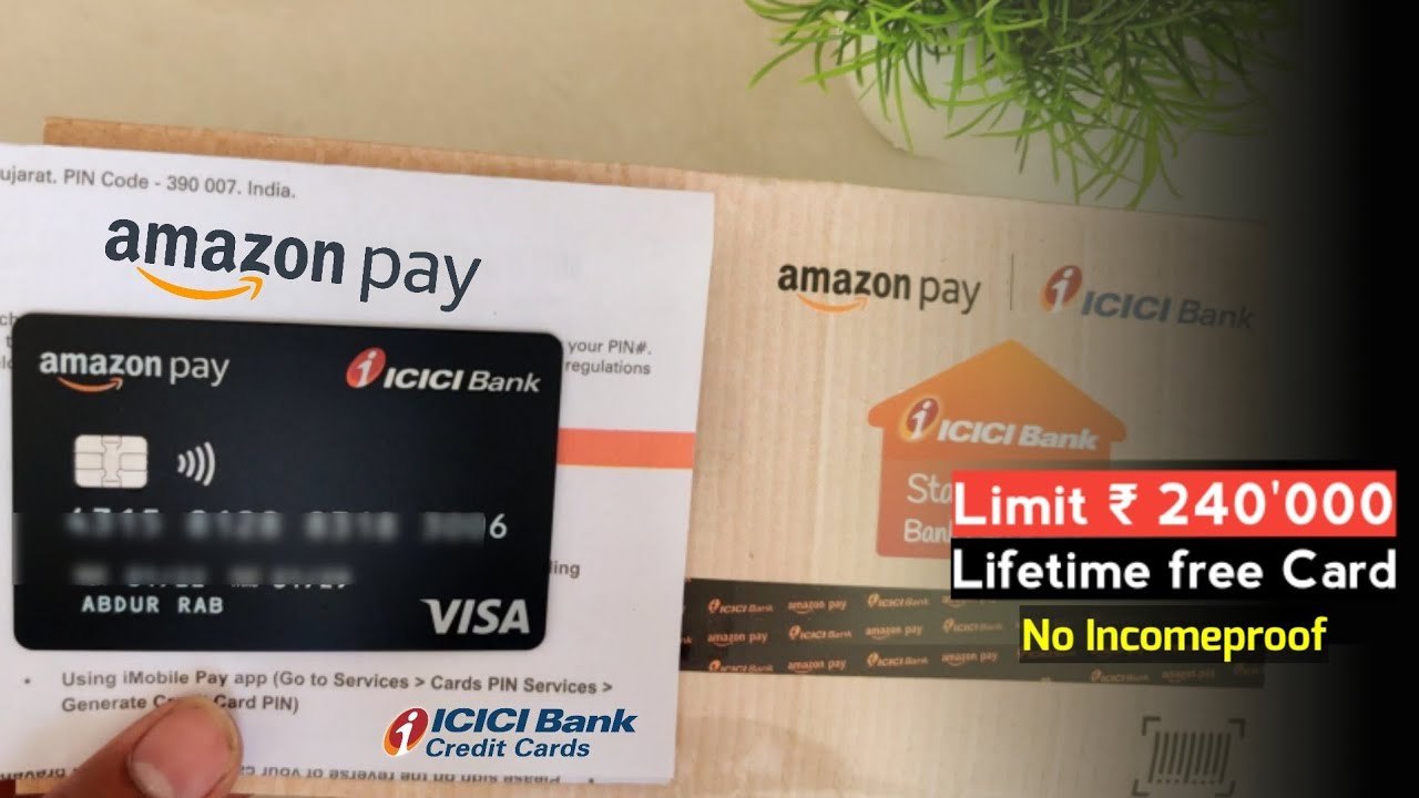 Amazon pay icici credit card unboxing | Lifetime free Credit card - YouTube
