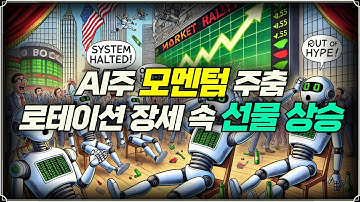 [미주미 라이브] AI주 모멘텀 주춤, 로테이션 장세 속 증시 선물 상승