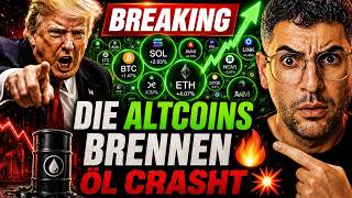 🚨 BREAKING: BITCOIN & ALTCOINS BRENNEN! ÖL CRASHT!