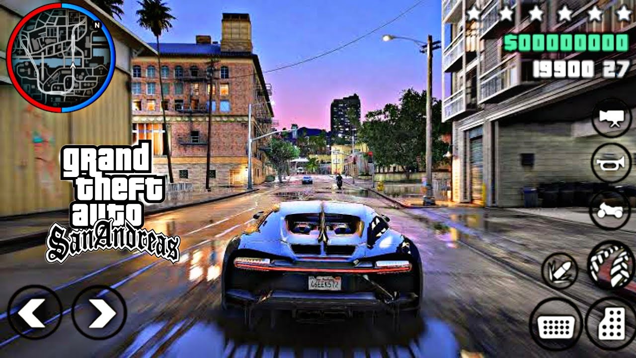 GTA SAN ANDREAS MÓD GTA V PARA ANDROID! GRÁFICOS EM HD 