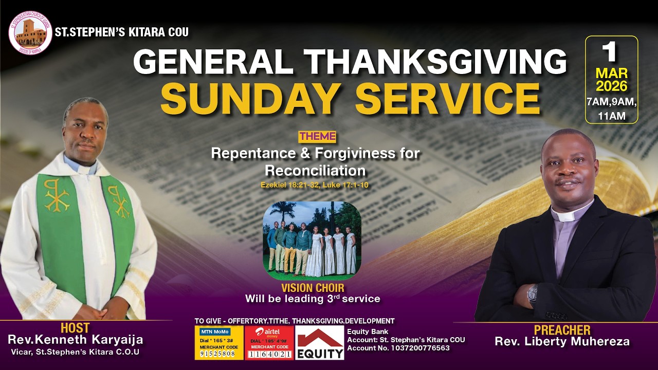 7:00AM | RUNYAKITARA THANKSGIVING SUNDAY SERVICE