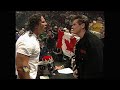 Vince McMahon Stands Up To Bret Hart After Being Assaulted During HHH Vs Patriot Match 1997 WWF Vince McMahon Stands Up To Bret Hart After Being Assaulted During HHH Vs Patriot Match 1997 WWF
