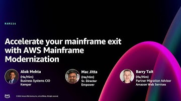 AWS re:Invent 2024 - Accelerate your mainframe exit with AWS Mainframe Modernization (MAM114)
