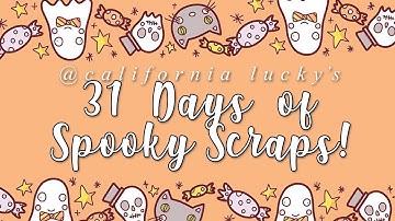 31 Days Of Spooky Scraps/ Day 7/ Scrapbooking Process Video #169/ Halloween Treats/