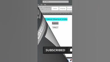 "Learn How to Create a Rabbit in MS Word Using Shortcut Tricks!" #msword #rabbit #shortvideo