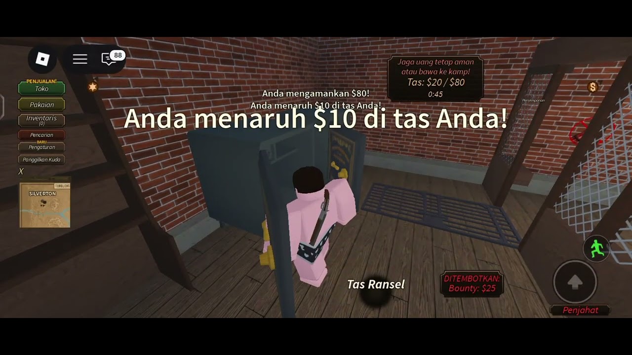 Capai 4400 gold di game roblox westbound untuk dapat shotgun impiannn!!! 