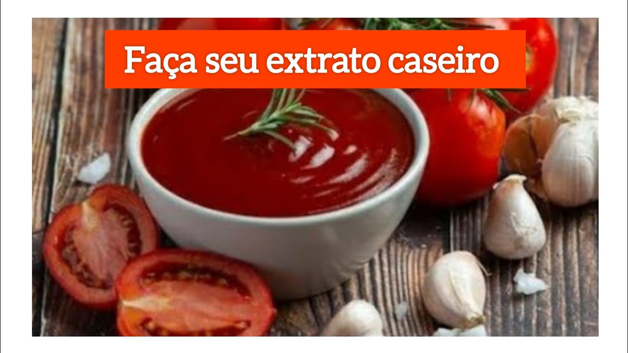 COMO fazer extrato de tomate caseiro/dica/saudável, econômico, rápido ...