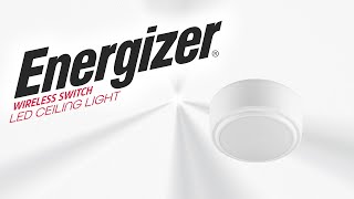 47485: Energizer Wireless Switch LED Ceiling Light Operation