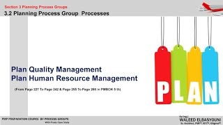 PMP 3.7 Planning Process Group