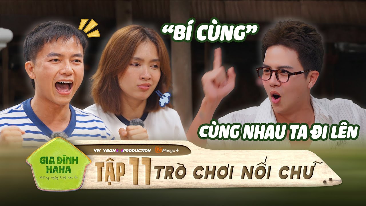 Khoảnh khắc chơi nối từ bùng nổ tiếng cười của dàn cast Haha và chú thím Chín | Gia Đình Haha